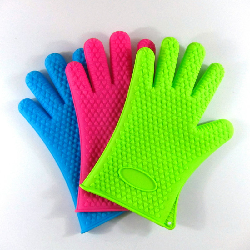 硅胶手套,硅胶防烫手套,耐高温烘焙手套,硅胶隔热手套,硅胶五指手套
